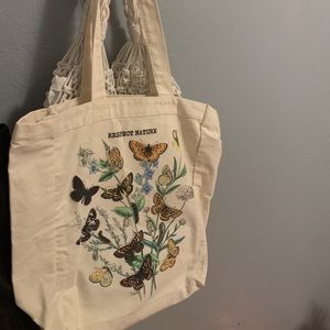 Canvas Butterfly Tote
